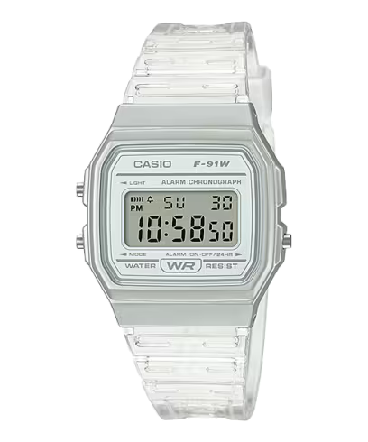 Reloj Digital Casio Collection Women F-91ws-7ef/ 38mm/ Blanco