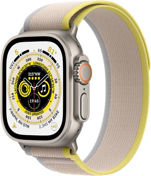 Apple Watch Ultra GPS + Cellular, 49mm titane jaune-beige
