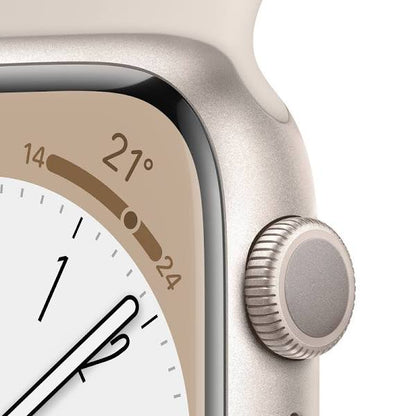 Apple Watch Series 8/ GPS/ Cellular/ 41mm/ Caja de aluminio Blanco