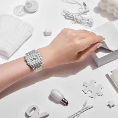 Reloj Digital Casio Collection Women F-91ws-7ef/ 38mm/ Blanco