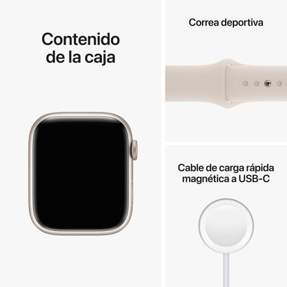 Apple Watch Series 8/ GPS/ Cellular/ 41mm/ Caja de aluminio Blanco
